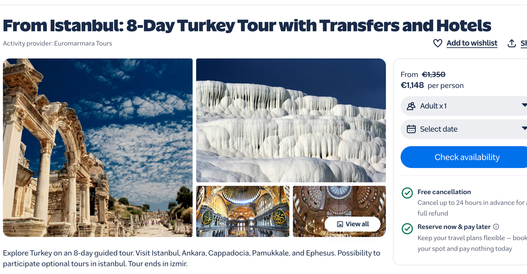 Tour name